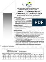 Rbo 2015 Cijun Analista Administrativo Compras e Licitacoes Pleno Prova