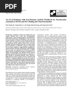 An β-1,4-Xylanase with Exo-Enzyme Activity Produced by Paenibacillus xylanilyticus KJ-03 and its cloning and characterization