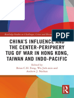 China's Influence and The Center-Periphery Tug of War in Hong Kong, Taiwan and Indo-Pacific