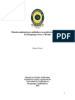 Polución Ambiental Por Antibióticos en Producciones Pecuarias de Fusagasugá, Pasca y Silvania2019.