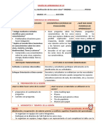 SESIÓN DE APRENDIZAJE #19 Características y Clasificación de Los Seres Vivos