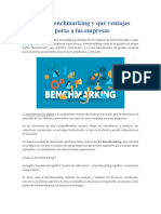 Act 6 Qué Es Benchmarking y Qué Ventajas Aporta A Las Empresas