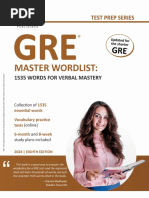 GRE Master Wordlists 1535 - 2024 SAMPLE