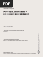 Talak - Psicología, Colonialidad y Procesos de Decolonización