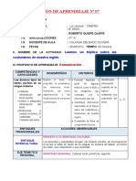 Com. 3°. Leemos Un Tríptico Sobre Las Costumbres de Nuestra Región