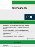 Introduction To CDC Pathogens - 2019 - 2020