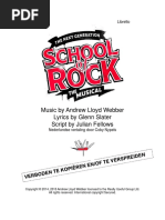 School of Rock Nederlands Libretto 24-8-23