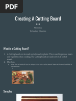 Creating A Cutting Board