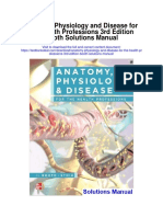 Anatomy Physiology and Disease For The Health Professions 3rd Edition Booth Solutions Manual