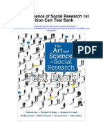 Art and Science of Social Research 1st Edition Carr Test Bank