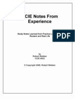 Ccie - R&S - Note From Experience by Robert Webbert