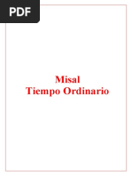 Misal Tiempo Ordinario