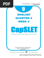 English Quarter 4 Week 4: Capslet