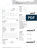 EF4e File Test 9B Answer Sheet