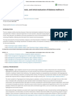 Clinical Presentation, Diagnosis, and Initial Evaluation of Diabetes Mellitus in Adults - UpToDate