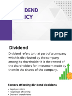 Dividend Policy