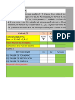 Taller # 2 (Segundo Corte) Uso de Solver