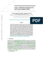 Speechtokenizer: Unified Speech Tokenizer For Speech Large Language Models