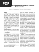 A Scalable Dual-Radio Wireless Testbed For Emulating Mesh Networks - 2008