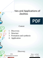 Properties and Applications of Zeolites