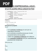 Autoevaluacion 3 de Derecho Empresarial