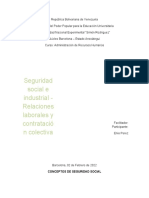 Unidad V Seguridad Social e Industrial - Relaciones Laborales y Contratación Colectiva