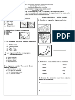 Evaluacion de Ingles Grado Segundo Iii Periodo