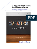 Marketing Management 5th Edition Iacobucci Solutions Manual