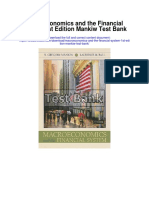 Macroeconomics and The Financial System 1st Edition Mankiw Test Bank