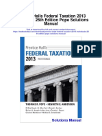 Prentice Halls Federal Taxation 2013 Individuals 26th Edition Pope Solutions Manual