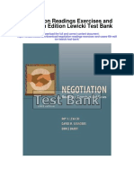 Negotiation Readings Exercises and Cases 6th Edition Lewicki Test Bank