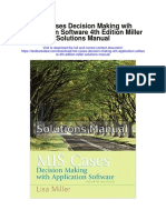 Mis Cases Decision Making Wih Application Software 4th Edition Miller Solutions Manual