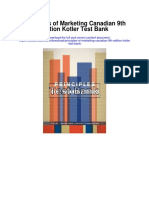 Principles of Marketing Canadian 9th Edition Kotler Test Bank