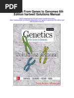 Genetics From Genes To Genomes 6th Edition Hartwell Solutions Manual