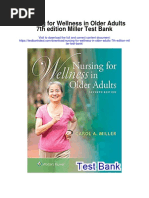 Nursing For Wellness in Older Adults 7th Edition Miller Test Bank