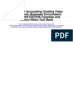 Managerial Accounting Creating Value in A Dynamic Business Environment Canadian Edition Canadian 2nd Edition Hilton Test Bank