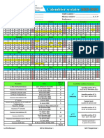 اليومية المدرسية ولائحة العطل المدرسية باللغة الفرنسية 2023-2024