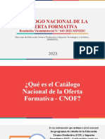 Catálogo Nacional de La Oferta Formativa: Resolución Viceministerial N.° 049-2022-MINEDU