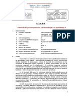 Silabo de Planificación Por Competencias II (IV Primaria)