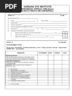 Appraisal Form - Nursing Staff