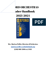 Oxford High School Orchestra Handbook 2023-2024