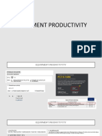 Equipment Productivity