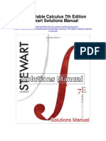 Multivariable Calculus 7th Edition Stewart Solutions Manual