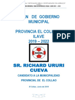 Plan de Gobierno de Richard Ururi Cueva