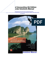 Survey of Accounting 4th Edition Edmonds Solutions Manual