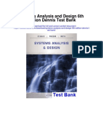 Systems Analysis and Design 6th Edition Dennis Test Bank