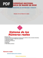 Sistema de Los Numeros Reales