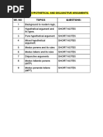 Chapter 4. Hypothetical Arguments.