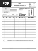 Registro Control de Detector de Metales