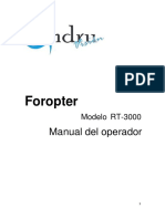 Manual de Usuario de Foropter Andru RT-3000